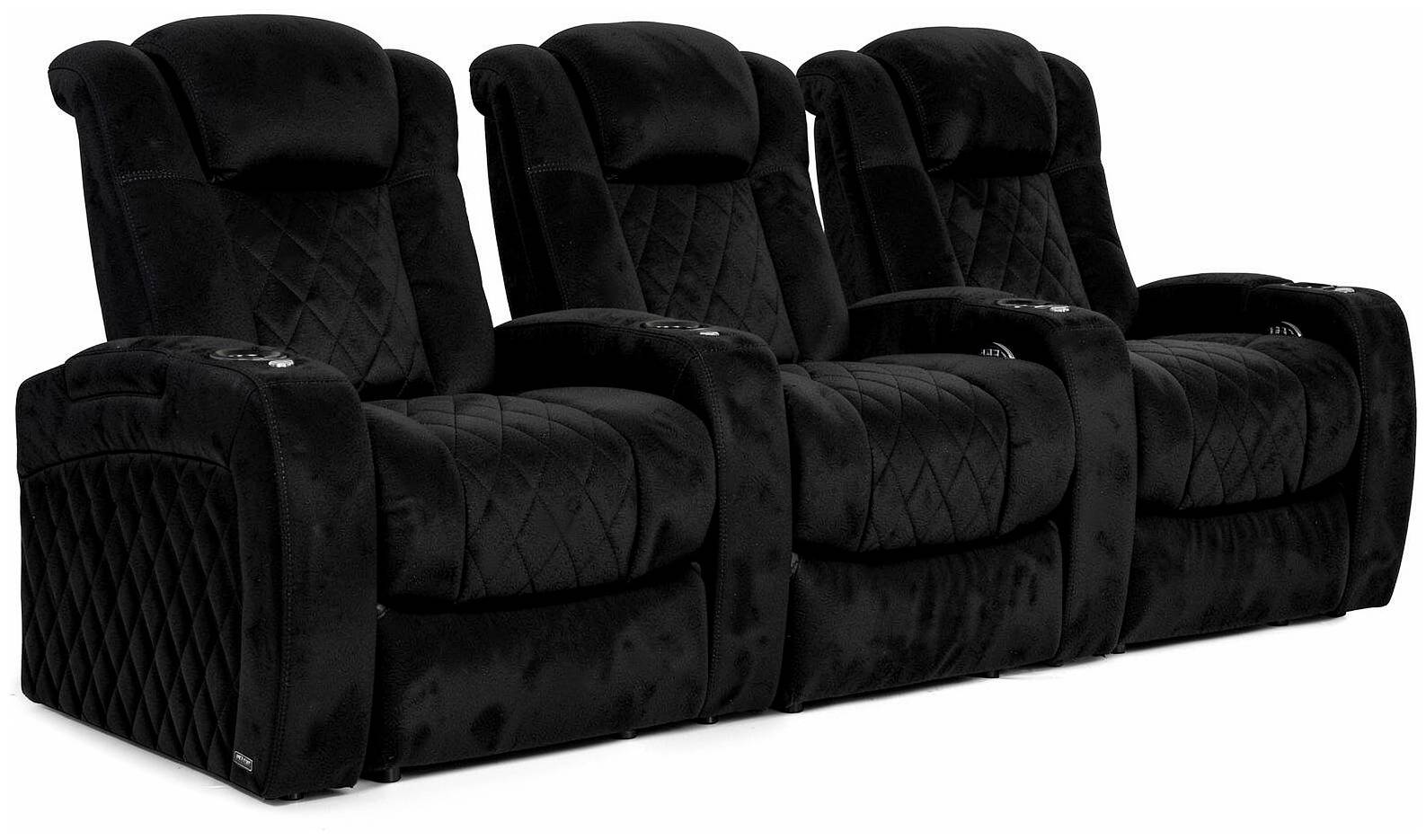 Biosoffa/Reclainerfåtölj LHR Continental Smartsuede Svart