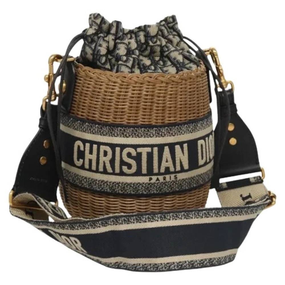 Dior Vintage Pre-owned Vintage Bucket Bag - Vintage - Dame - Flerfarvet - ONE SIZE - Uld