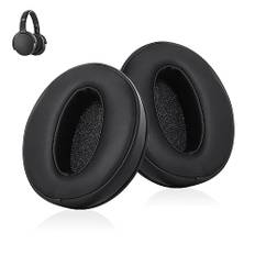 Moorle Ersatz Ohrpolster für HD 450BT, kompatibel mit Sennheiser HD 4.50BT, HD 485, HD 4.40BT Kopfhörer, 1 Paar Schwarz Ersatz Ohrpolster, Kopfhörer Ohrpolster mit Proteinleder and Memoryschaum