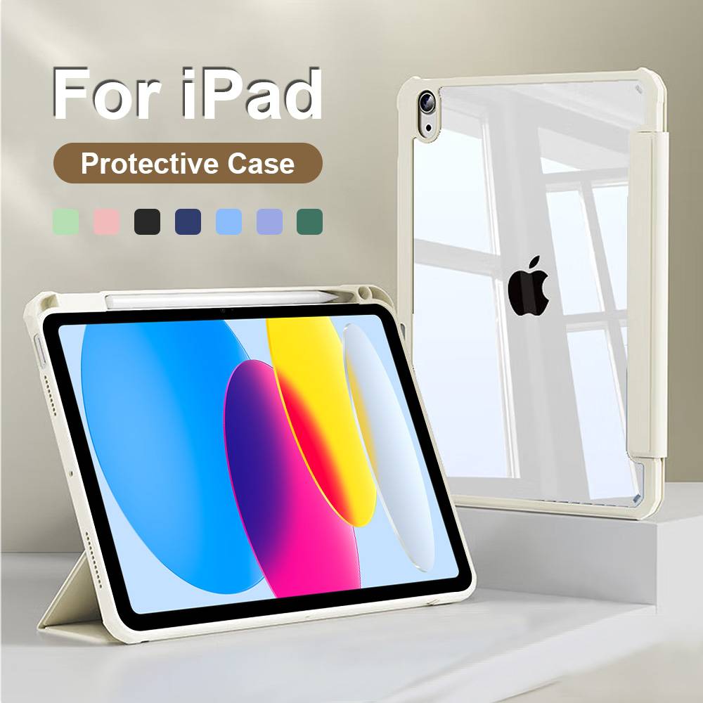 Case For iPad A16 2025 Pro 12.9 12 9 11 13 M4 M5 10th 10 9th Generation Funda For iPad Air 6 5 4 3 Mini 7 10.2 Protective Cover