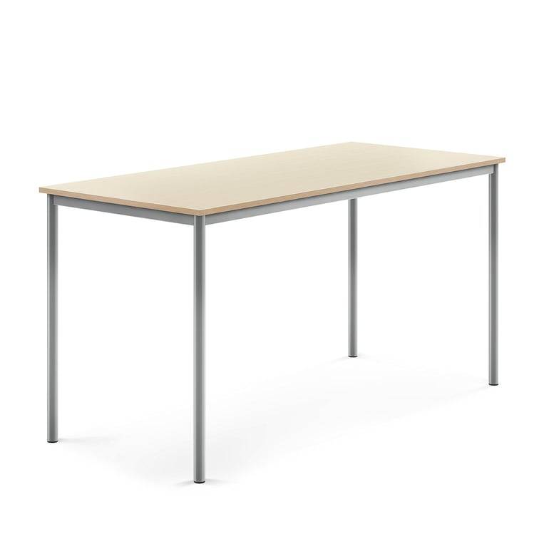 Bord BORÅS, 1800x800x900 mm, stativ silver, högtryckslaminat, björk