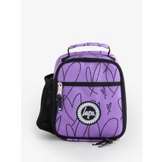 Hype Hype. Unisex Purple Scribble Hearts Lunch Bag