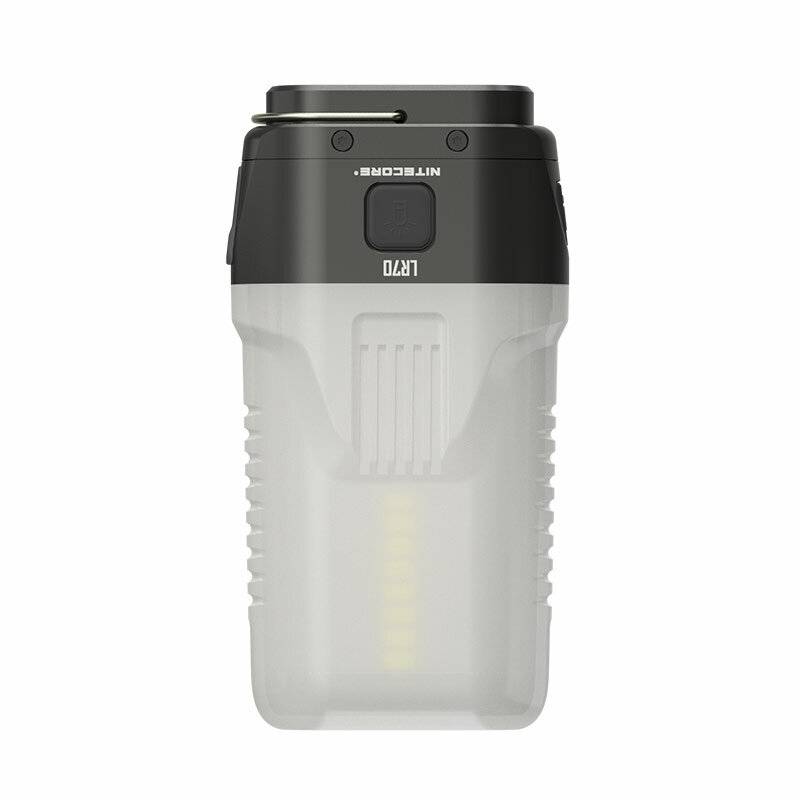 NITECORE LR70 Lantern Ficklampa 3000 Lumen Lång Driftstid USB-C Uppladdningsbar Portabel QC PD med Rött Ljus och Klister