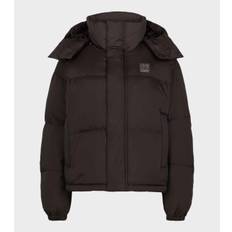 Dyngja Down Cropped Jacket Licorice - M