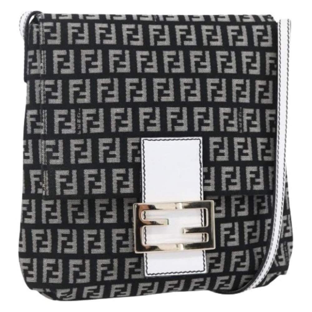 Fendi Vintage - Pre-owned Zucchino Canvas Axelremsväska Vintage - Dam - ONE Size -