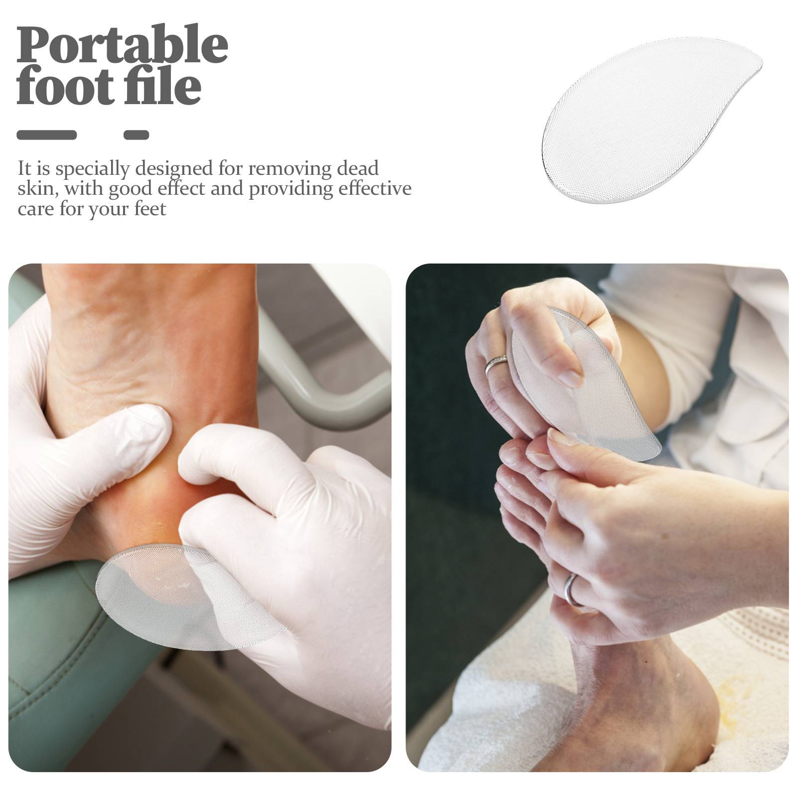 Lightweight Glass Foot Scrubber Easy to Use Dead Skin Remover for Feet Foot Sole Trimming Care Device Dead Skin Remover