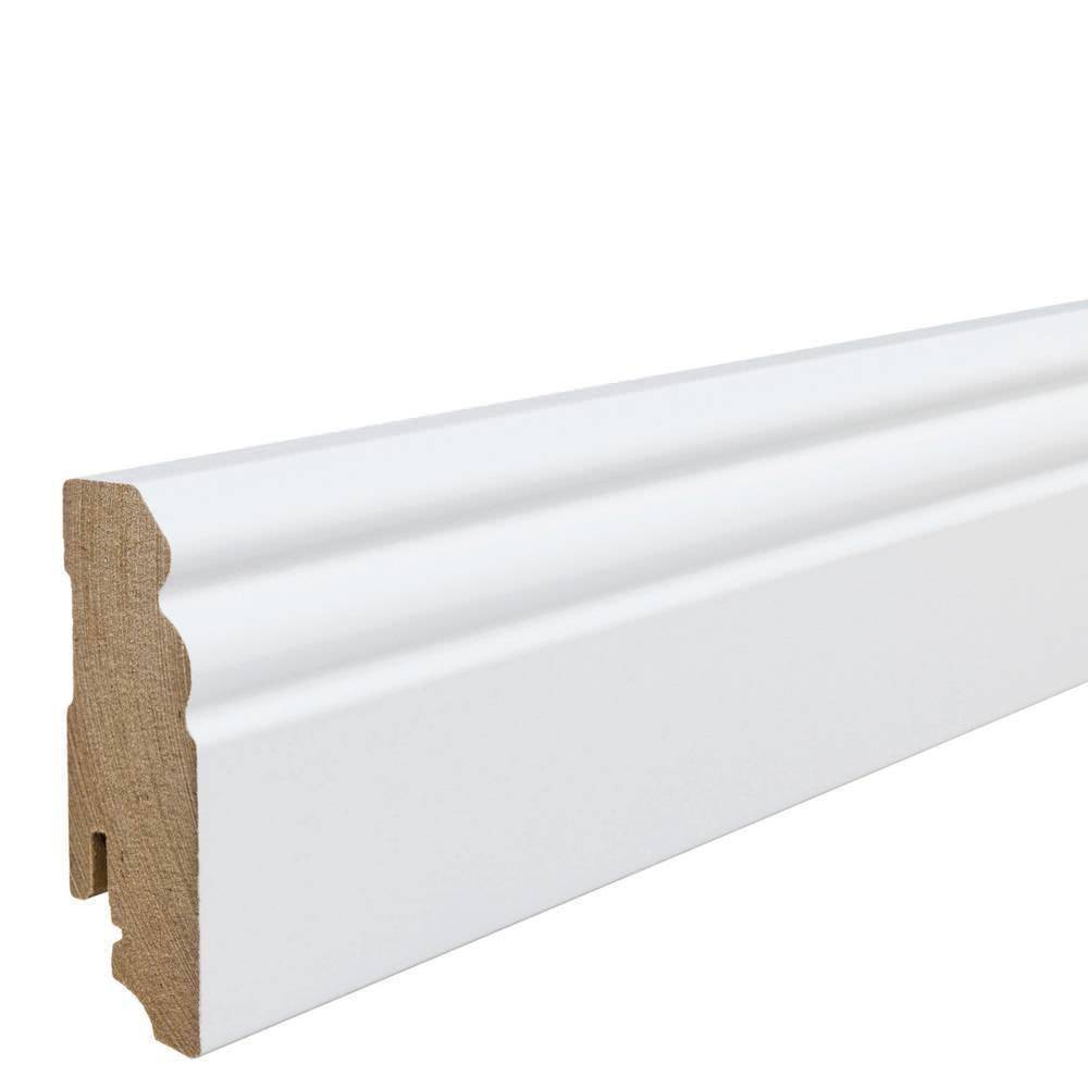 Haro Klik-fodliste 18 x 70 mm Gammeltysk profil hvid 407746.