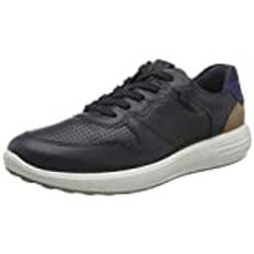 ECCO Soft 7 Runner sneakers för män, Natthimmel whisky medeltida, 44 EU