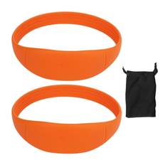 2pcs Patella Tendon Knee Straps Soft Knee Sports Support Band Portable Knee Pain Relief Support orange
