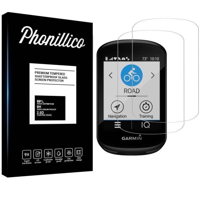 Härdat glas för Garmin Edge 530 - Edge 830 [2-pack] Skärmskyddsfilm GPS Cykeldator Phonillico®