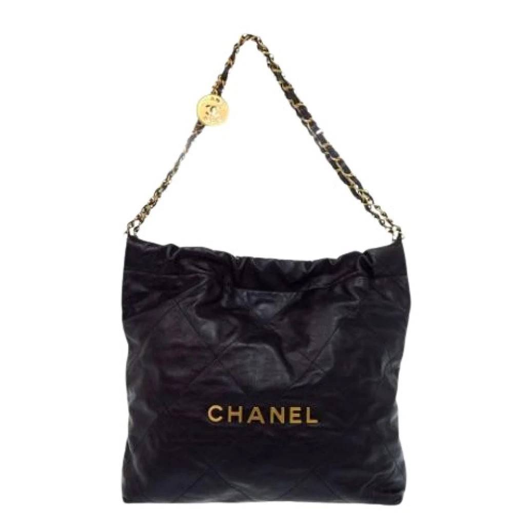 Chanel Vintage Pre-owned Vintage Pouch Skuldertaske - Vintage - Dame - Sort - ONE SIZE - Uld
