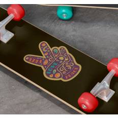 Hippie fredstecken skateboard dekal