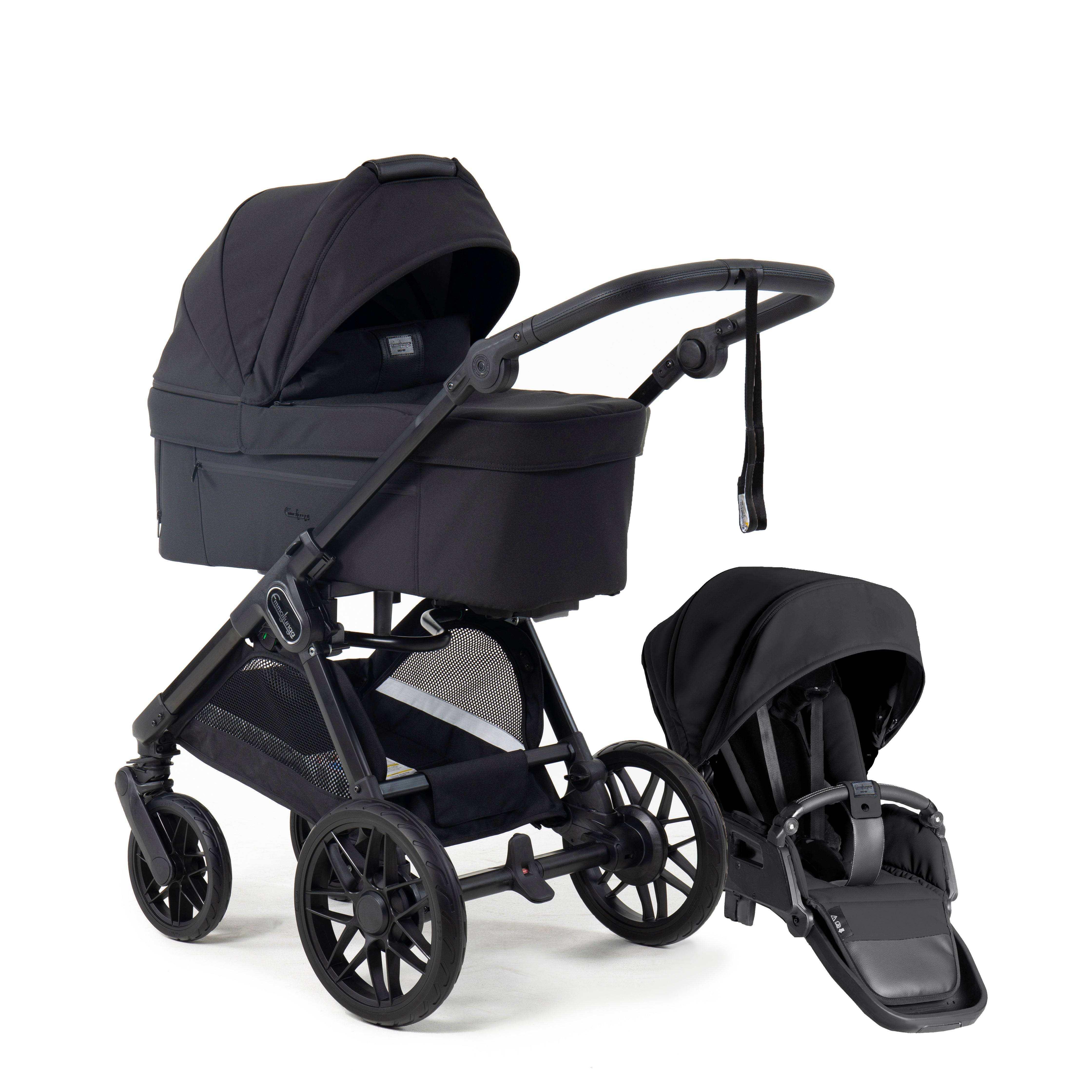 Emmaljunga SENTO PRO FLAT+, Urban Black 2027 model - Levering September 2026