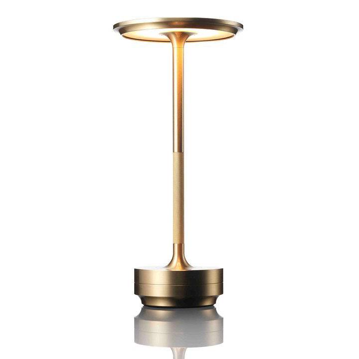 Lumiglow - Elegant Trådlös Designlampa för Stämningsfull Belysning - Guld