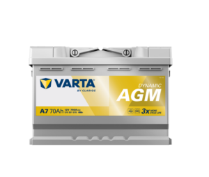 70 Ah Startbatteri Varta Silver Dynamic AGM, E39 / A7