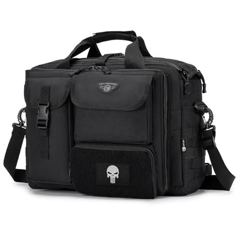 BAGZY Arbeitstasche Herren Multifunktional Taktische Tasche Range Bag Laptoptasche 14/15,6/17 Zoll Aktentasche Pilotentasche Bundeswehr Einsatztasche Combat Tasche Männerhandtasche Feuerwehrtasche