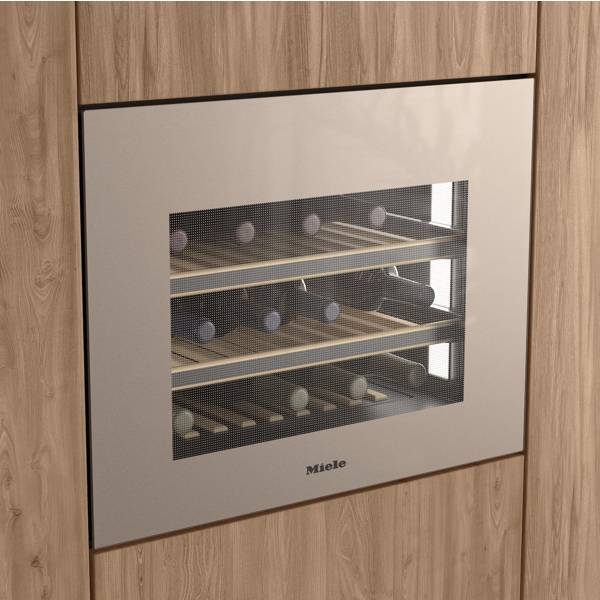 MIELE KWT 7112 iG vinkøleskab Pearlbeige, 18 flasker, 1 zone.
