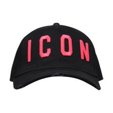 Dsquared2, Tilbehør, Dame, Sort, ONE SIZE, Bomuld, Cotton Icon Cap