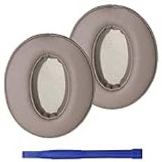 Adhiper HD 450BT ersättningsöronkuddar, kompatibla med Sennheiser HD 4.50BT, HD 4.50BTNC, HD 4.40BT, HD 350BT hörlurar, öronkuddar i mjukt proteinläder memory foam (champagnefärg)