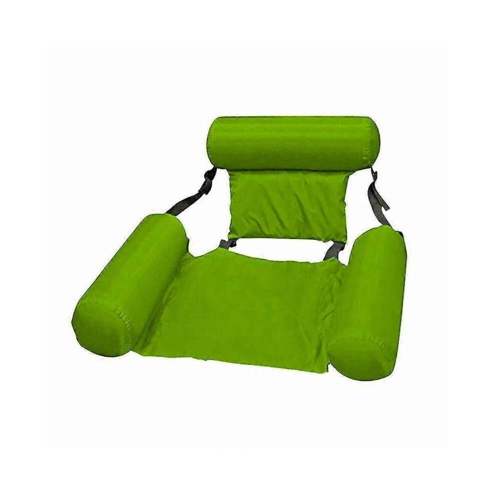 (green) Floating Chair Pool Seats Inflatable Lazy Water Bed Lounge Chair