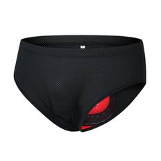 Cykelunderkläder för män Andas vadderade cykelbyxor Cykelunderkläder Shorts L svart