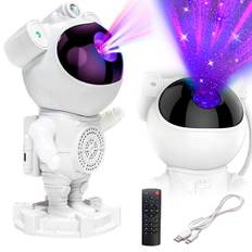 Astronaut lampe | LED | White noise effekt | Stjerne himmel projektor | USB C