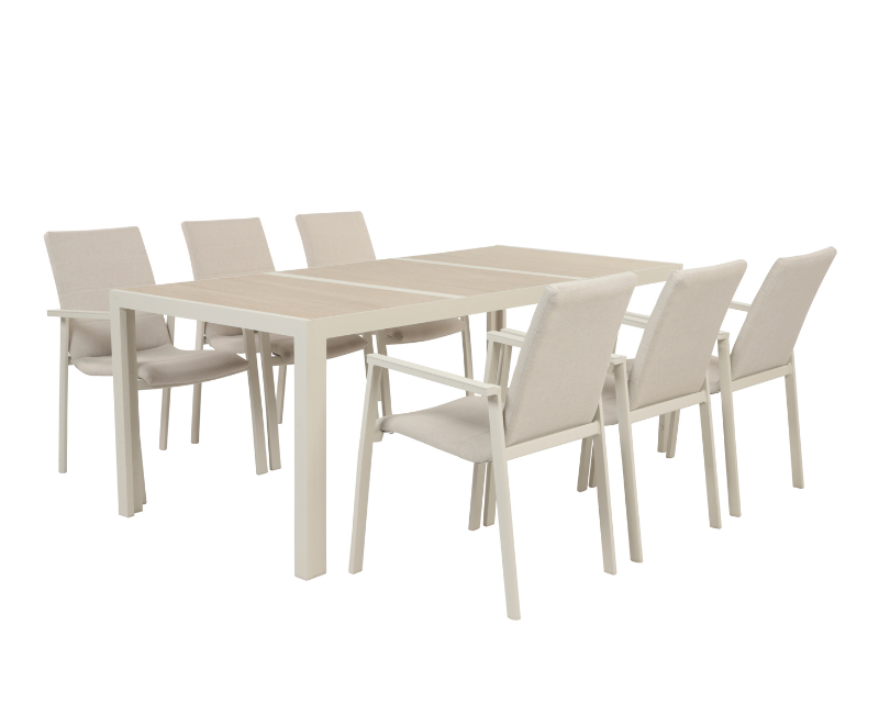 Fanø Fejø Keramik Havemøbelsæt - Beige