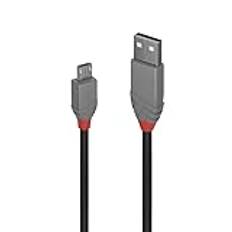 PRENDELUZ 3 m USB 2.0 typ A till typ A till Micro B hankabel för Android och kompatibla enheter