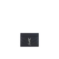 Saint Laurent, Accessoarer, Dam, ONE Size, Läder, Quiltad Läderkorthållare