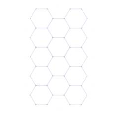 14-pack Hexagon LED Ceiling Light, 520W Honeycomb LED Lighting Garage Light, LED Tubes Workshop