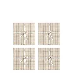STUDIO FEDER Livia Napkin 4-Pack - Cot/Lin |Beige |40X40 cm