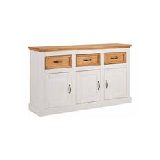 Loft24 Skänk Selma 145x38x87 cm, Vit/Fläck/Vax - Sideboard & skänk Vit