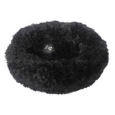 Beroligende Donut hundeseng Fluffy, Sort (4 st�rrelser)