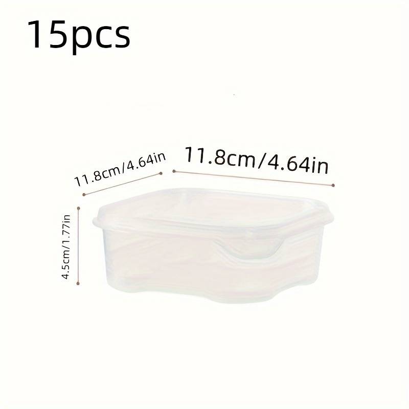 TEMU 15pcs Set Quick-freeze Meat & Vegetable Storage Containers - Plastic, Food-safe Kitchen Organizer For Freshness And Prep Easter