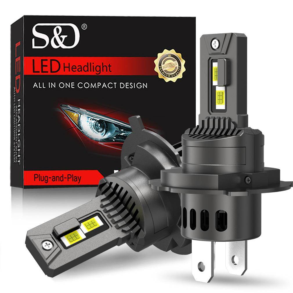 2st 30000LM Canbus H4 LED Strålkastare Glödlampor 9003 HB2 lampada Halvljus Billjus Turbo Led Motorcykel Strålkastare Auto Moto Lampa 6500K 12V