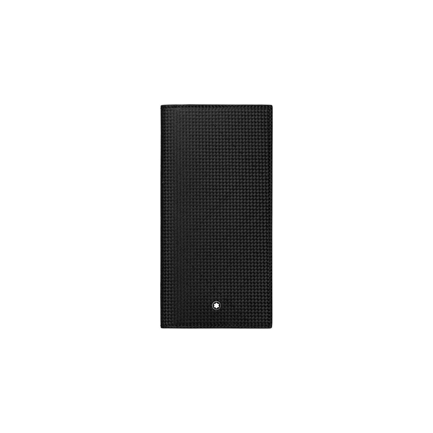 Montblanc Fashion Series 12 Credit Card Holder With Compartment Leather Wallet Men wallets Carbon-Black 111145 Box(Basic Set+Box)