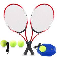 Barn tennisracketar med tennisboll Tennistränare för barn nybörjare röd