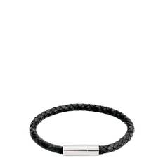 EDBLAD Franky Bracelet Leather |Svart |L x 20.5
