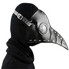 HINGTAT Plague Doctor Mask Halloween Fågelnäbbar Steampunk Kostym för vuxna barn Plague Doctor Props Cosplay Kostym