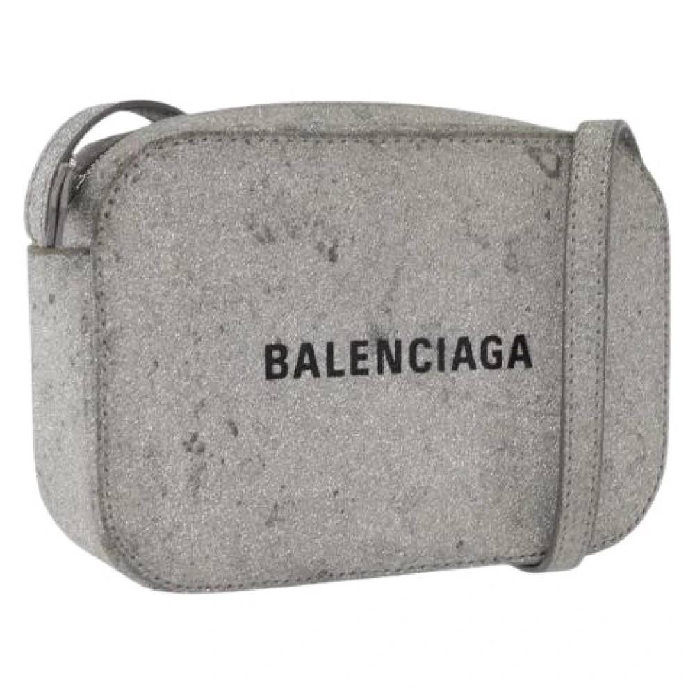 Balenciaga Vintage Pre-owned Vintage Cross Body Taske - Vintage - Dame - Grå - ONE SIZE - Læder