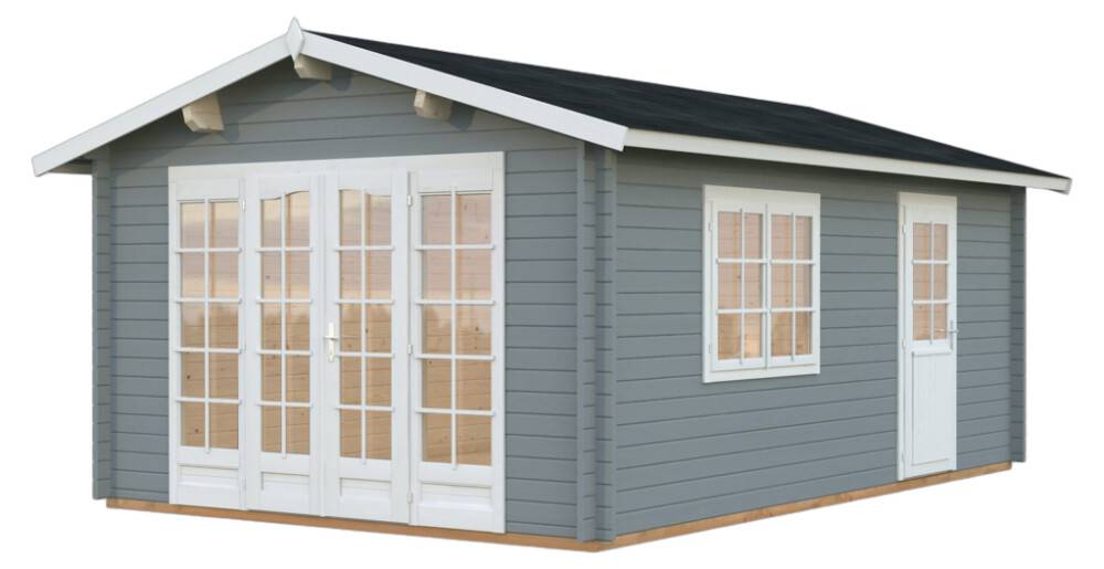 STUGA PALMAKO IRENE 19M² LJUSGRÅ/VIT