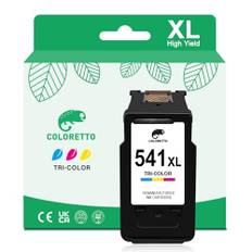 COLORETTO CL-541XL Druckerpatronen für Canon 541 XL (1 Farbe) für Pixma MG2150 MG3250 MG4250 MX375 MX435 MG2100 MG2250 MG3100 MG3150 MG3200 Wiederaufbereitete 541 Patronen