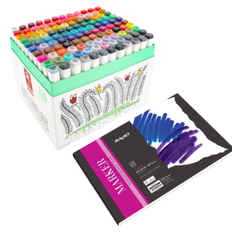 Mobee - 120-Stk Pro Twin Marker + Blok A4