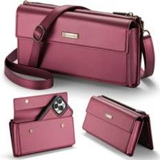 CaseMe Luxury Mobile Phone Bags for Infinix Credit Card Holder Cover Adjust Crossbody Wallet Zipper Money Pocket for iPhone