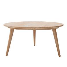 Carl Hansen - CH008, Oljad Ek, Ø 100 cm - Höjd 48 cm - Soffbord - Hans J. Wegner - Träfärgad - Trä