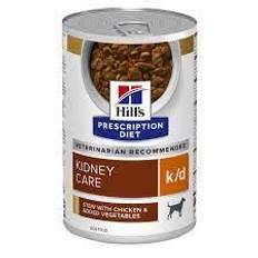 Hill's Prescription Diet Canine k/d Stew. Hundefoder mod nyreproblemer. Vådfoder (dyrlæge diætfoder) 1 dåse med 354 g