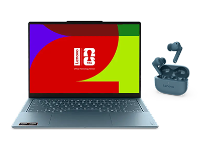 Lenovo Yoga Slim 7 14 AI-R5-16GB-512GB + Earbuds AMD Ryzen AI 5 430 Processor 2,00 GHz op til 4,50 GHz, Windows 11 Home 64, 512 GB SSD M.2 2242 PCIe Gen4 QLC