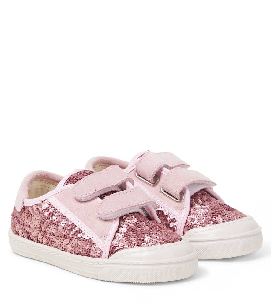 PèPè Zapatillas con lentejuelas y ante - rosa - EU 22