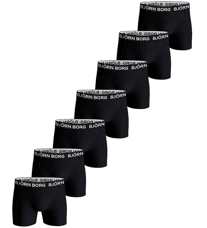 Björn Borg Boxershorts - 7-pack - Svart - Björn Borg - 9-10 år (134-140) - Boxershorts