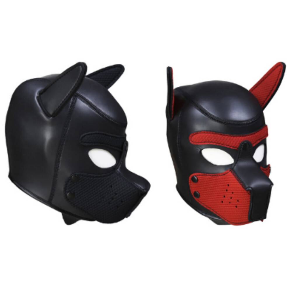 Initial Maskerade Helmaske, Håndlavet Spandex Cr Gummi Cosplay Hovedmaske Hætte Til Rollespilssæt, Cosplay Kostume Kit (Rød Og Sort)